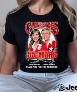 Funny Carpenters 55 Years 1969 2024 Thank You For The Memories Shirt