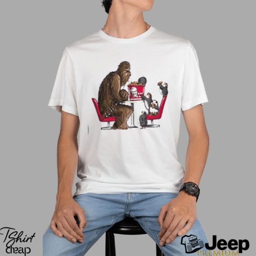 Funny Chewbacca Star Wars Chewie And Ewok KFC T Shirt