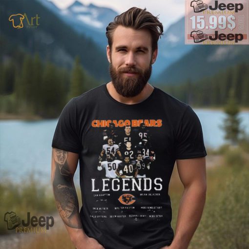 Funny Chicago bears legends signatures 2024 shirt