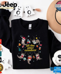 Funny Christmas All The Otter Reindeer Long Sleeve Shirt