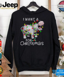 Funny Christmas I Want A Hippopotamus For Christmas Shirt