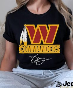 Funny Coach Dan Quinn Washington Commanders W Logo signature shirt