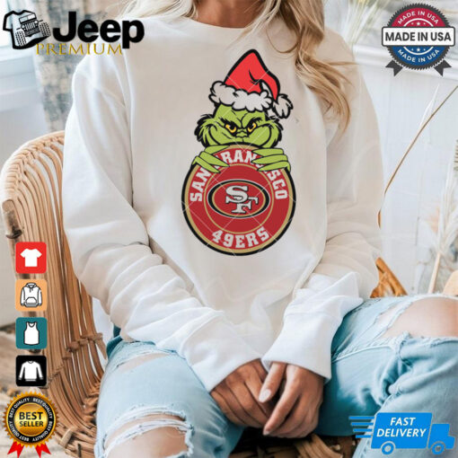 Funny Grinch San Francisco 49ers Logo shirt