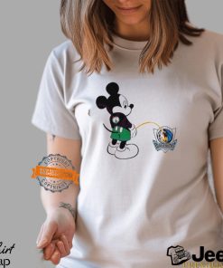 Funny Mickey Boston Celtics Piss On Dallas Mavericks Shirt