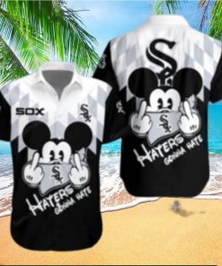 Funny Mickey Haters Gonna Hate White Sox Hawaiian Shirt