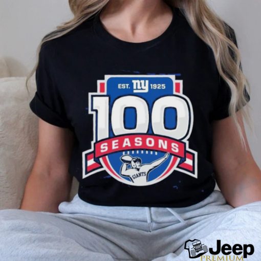 Funny New York Giants Starter 100th Season Prime Time Logo Shirt