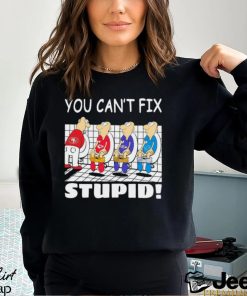 Funny San Francisco 49ers You Cant Fix Stupid Shirt