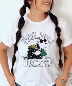 Funny Snoopy feeling lucky St Patrick’s Day shirt