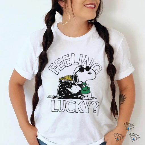 Funny Snoopy feeling lucky St Patrick’s Day shirt