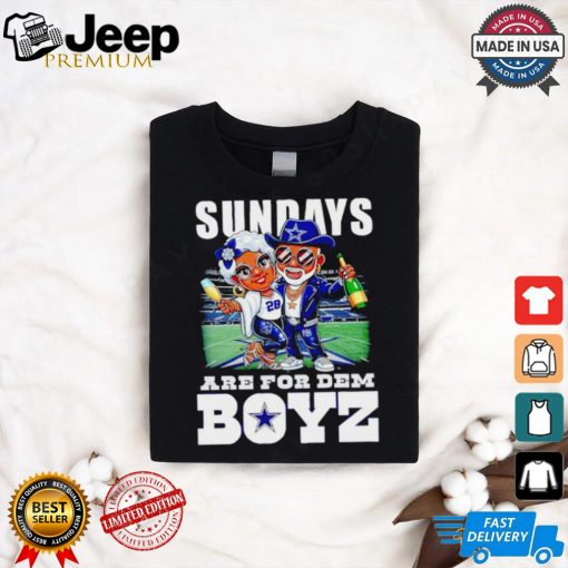 Funny Sundays are for Dem Boyz Dallas Cowboys caricature shirt