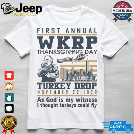 Funny Thanksgiving WKRP Turkey Drop T Shirt