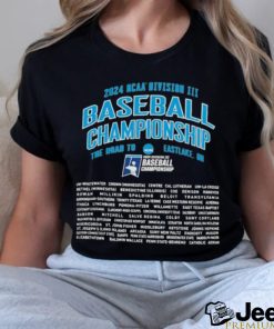 Funny The Road To Eastlake, OH 2024 NCAA Division III Baseball Championship Shirt