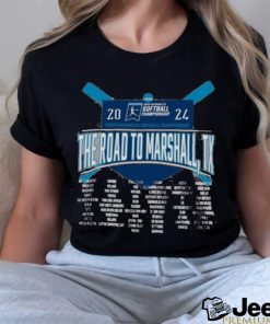 Funny The Road To Marshall, TX 2024 NCAA Division III Softball Championship Shirt