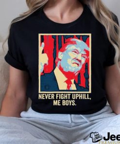 Funny Trump 2024 Tee Never Fight Up I’ll Me Boys T Shirt