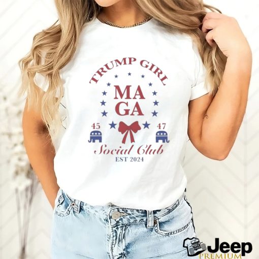 Funny Trump Girl MAGA Social Club Est 2024 T Shirt