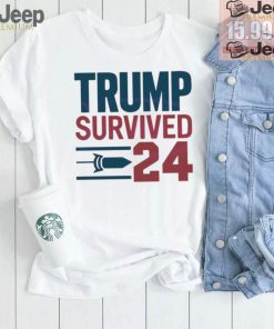 Funny Trump survived election campaign 2024 shirt