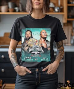 Funny official WWE WrestleMania XL Roman Reigns Vs The Rock Poster Shirt