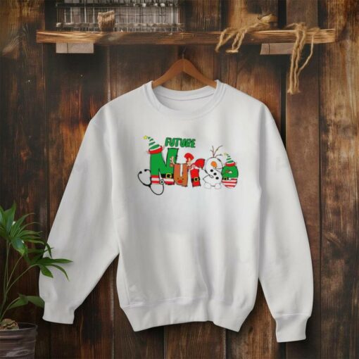 Future Nurse Christmas Elf Santa shirt