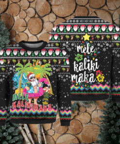 Hawaii Santa Claus Mele Kalikimaka Ugly Christmas Sweater