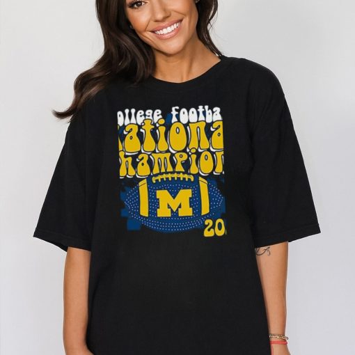 National Champions Groovy 2023 Michigan Wolverines Shirt