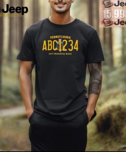 Official Pennsylvania abc1234 let freedom ring for Pittsburgh shirt