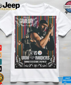 Gameday 2024 Las Vegas Raiders vs Pittsburgh Steelers NFL Oct 13 2024 Poster t shirt