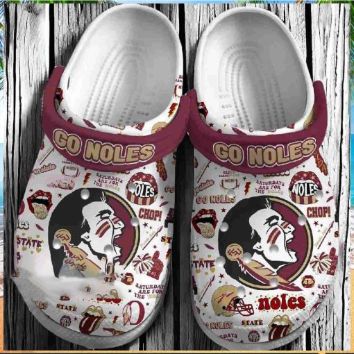 Garnet and White FSU Crocs Go Noles Crocs