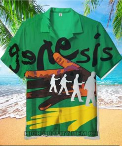 Genesis Band The Way We Walk Short Sleeve Hawaiian Shirt