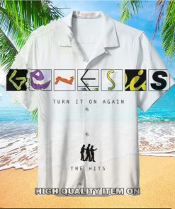 Genesis Turn It On Again Button Down Short Sleeve Shirt