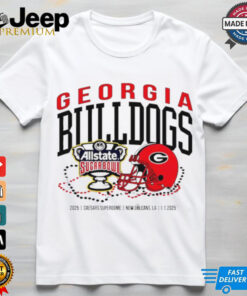 Georgia Bulldogs 2025 Allstate Sugar Bowl helmet shirt