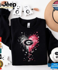 Georgia Bulldogs Crystal Heart Shirt