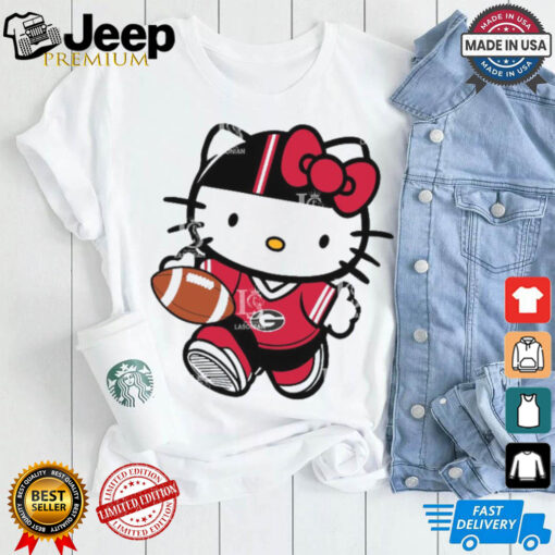 Georgia Bulldogs Cute Hello Kitty Football shirt