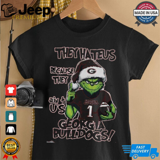 Georgia Bulldogs Grinch Hate Us Christmas Fleece shirt