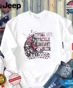 Georgia Bulldogs Pink Out Tackle Breast Cancer 2024 T shirt