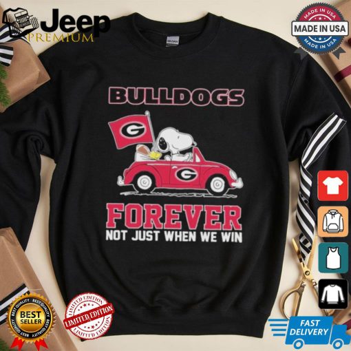 Georgia Bulldogs Snoopy Fan Forever Not Just When We Win And Lose T Shirt