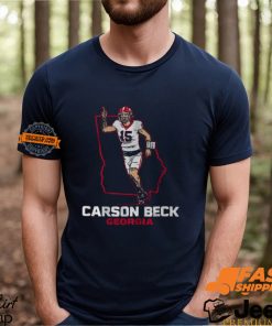 Georgia Football Carson Beck State Star Shirt