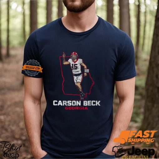 Georgia Football Carson Beck State Star Shirt