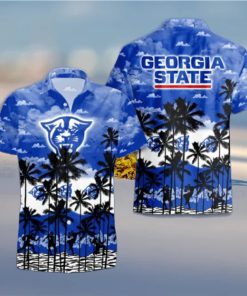 Georgia State Panthers Palms Tree Hawaiian Shirt