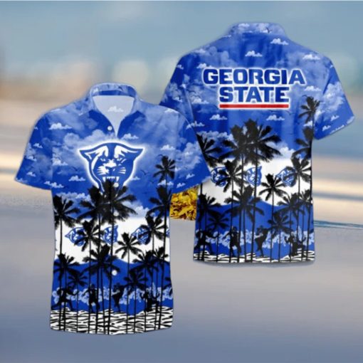 Georgia State Panthers Palms Tree Hawaiian Shirt