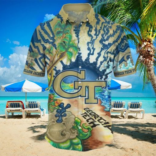 Georgia Tech Yellow Jackets NCAA Hawaiian Shirt