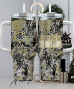 Georgia Tech Yellow Jackets Realtree Hunting 40oz Tumbler