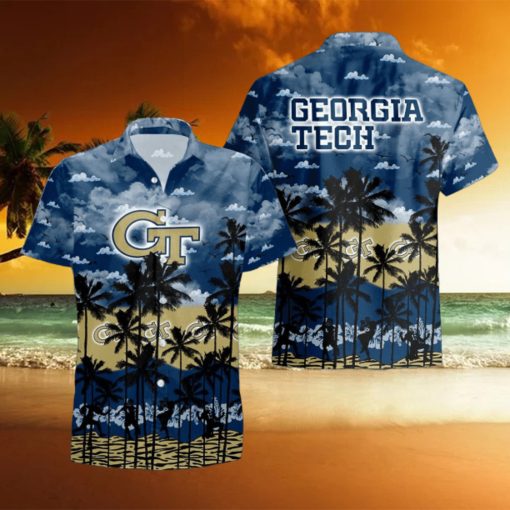 Georgia Tech Yellow Jackets Tropical Hawaiian Shirt