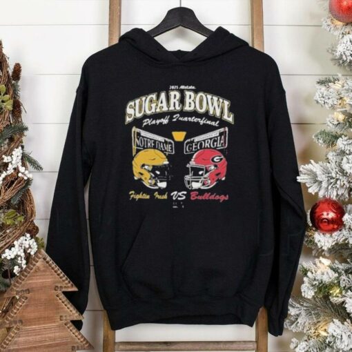 Georgia vs. Notre Dame 2025 T Shirt CFP Allstate Sugar Bowl Showdown