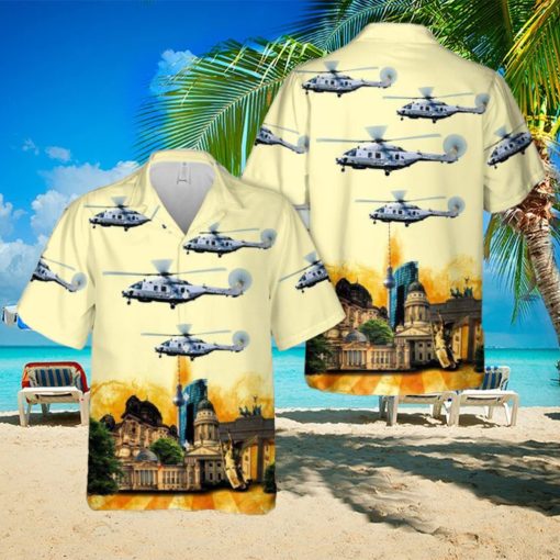 German Navy NH Industries NH_90NTH Sea Lion Hawaiian Shirt