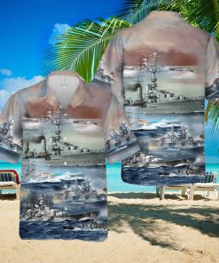 German Navy Ships In WW2 Hawaiian Shirt