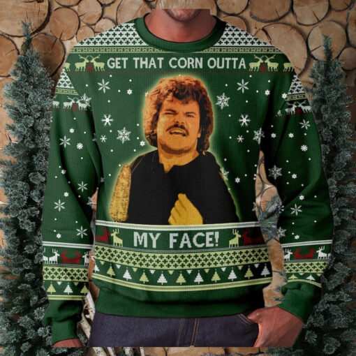 Get That Corn Outta My Face Christmas Ugly Sweater