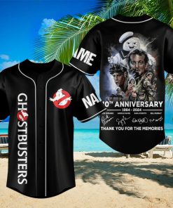 Ghostbusters 40th Anniversary 1984 – 2024 Thank You For The Memories Custom Baseball Jersey