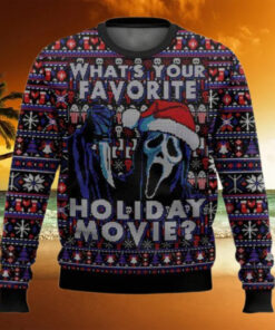 Ghostface What’s Your Favorite Holiday Movie Ugly Christmas Sweater