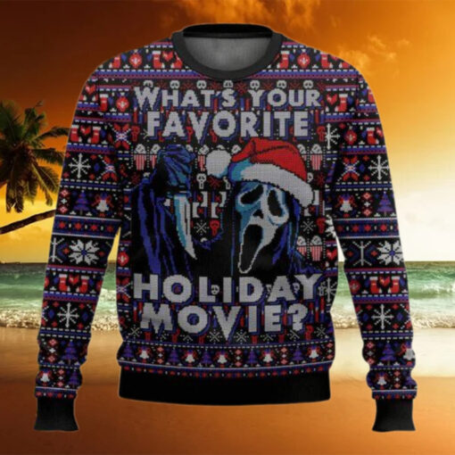 Ghostface What’s Your Favorite Holiday Movie Ugly Christmas Sweater