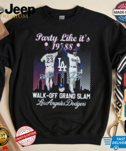 Gibson And Freeman Walk Off Grand Slam Party Like It’s 1988 Los Angeles Dodgers Signatures Shirt